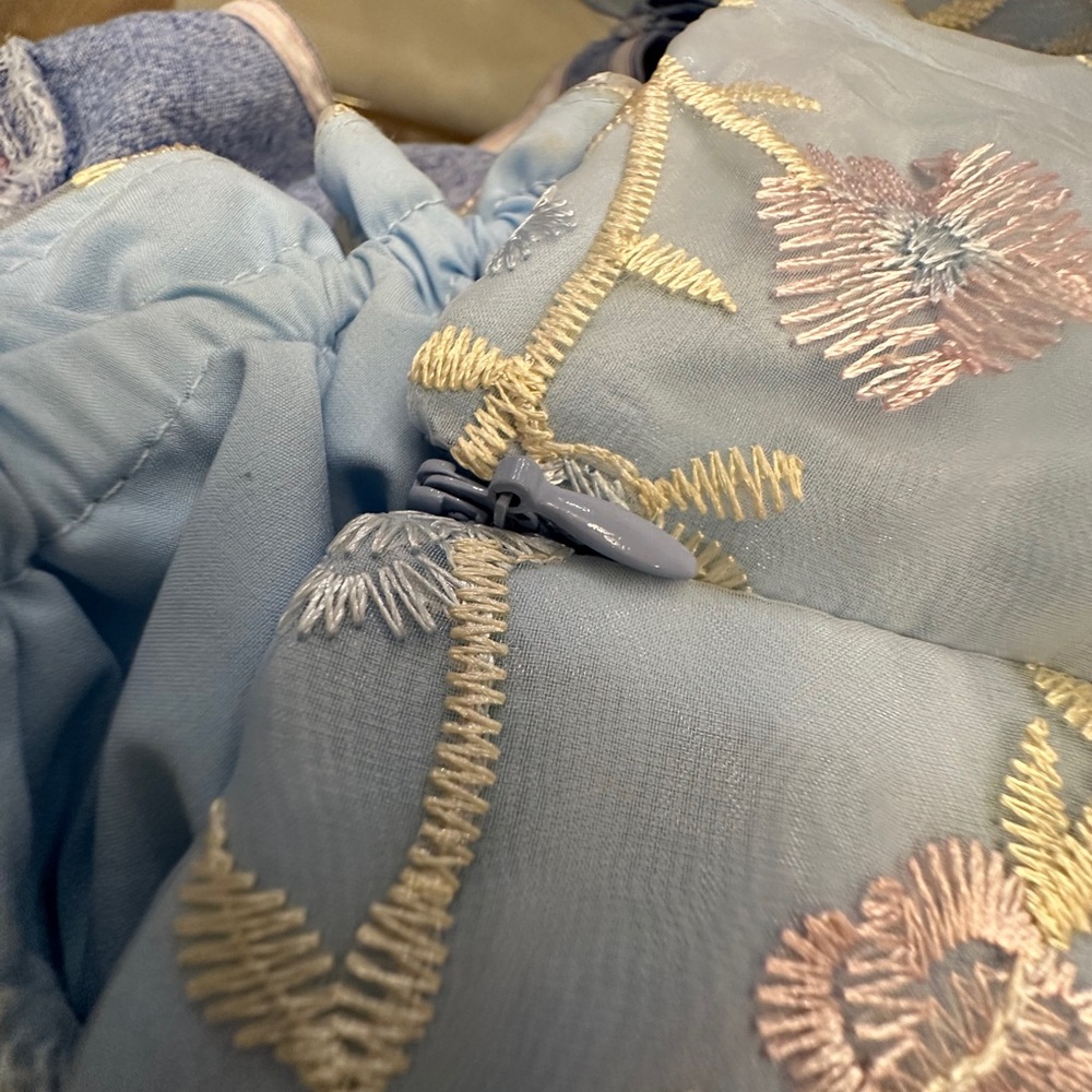 Sugar Thrillz Blue Floral Long Sleeve Dress - Picture 6 of 10